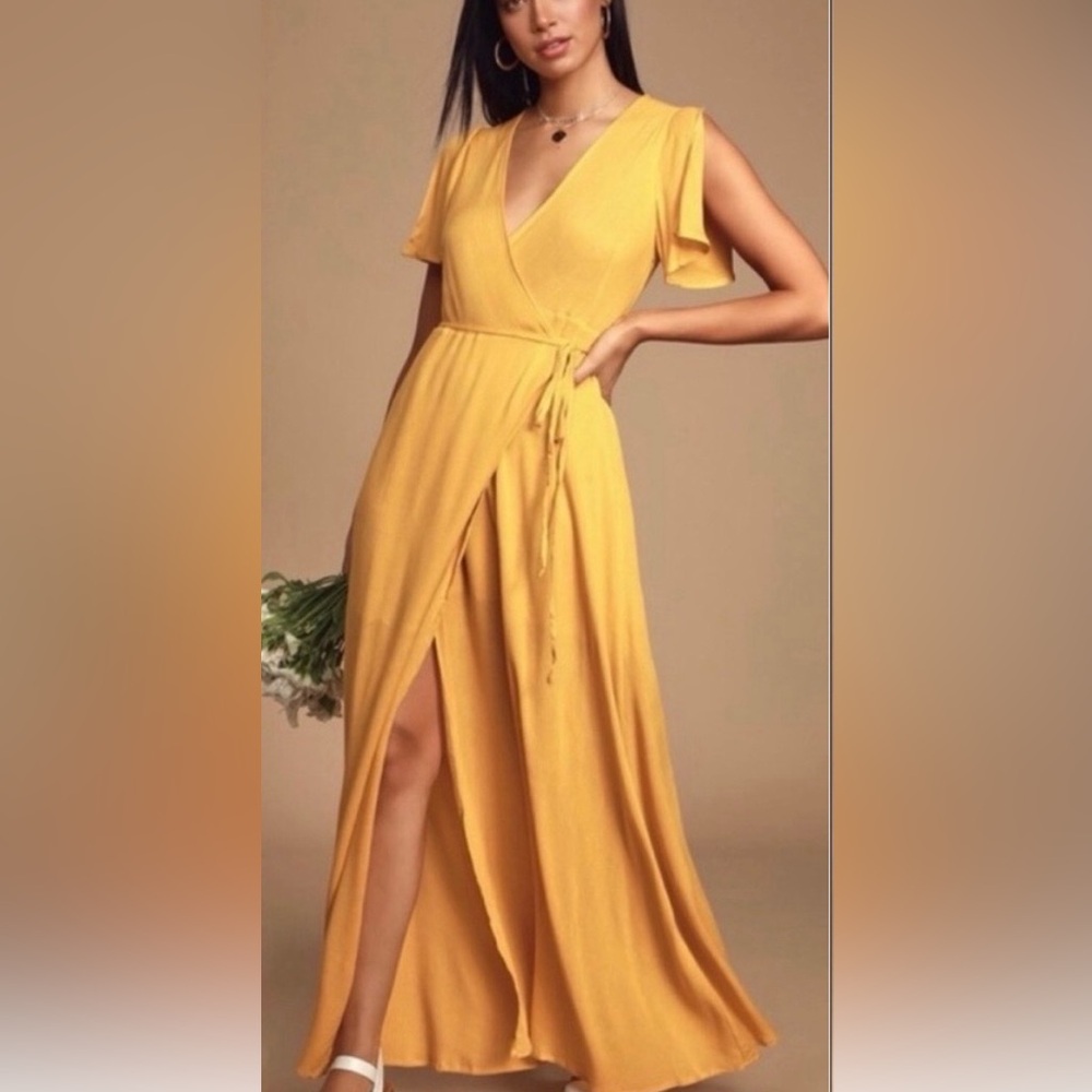 Lulu's Sunny Yellow Maxi Dress